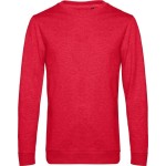 Herren-Sweatshirt ohne Kapuze #Set in - Heather red 3XL
