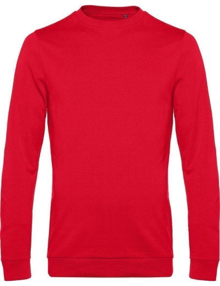Pánská mikina bez kapuce #Set in - Červená 5XL