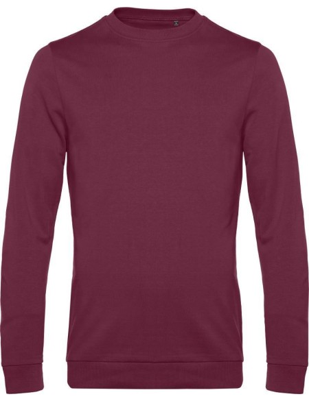 Pánská mikina bez kapuce #Set in - Burgundy S