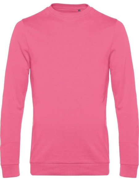 Pánská mikina bez kapuce #Set in - Pink fizz XL
