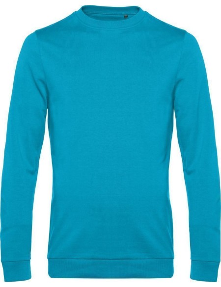 Pánská mikina bez kapuce #Set in - Hawaiian blue 3XL