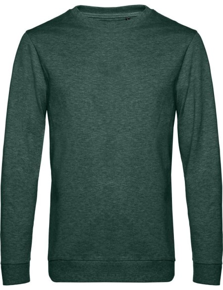 Pánská mikina bez kapuce #Set in - Heather dark green XS