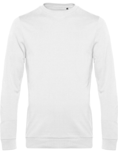 Pánská mikina bez kapuce #Set in - Bílá 4XL