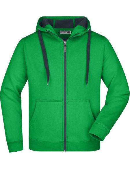 Pánská mikina Doubleface JN355 - Black/carbon