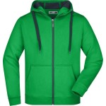 Pánská mikina Doubleface JN355 - Fern green/graphite 3XL