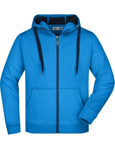 Pánská mikina Doubleface JN355 - Azure/navy L