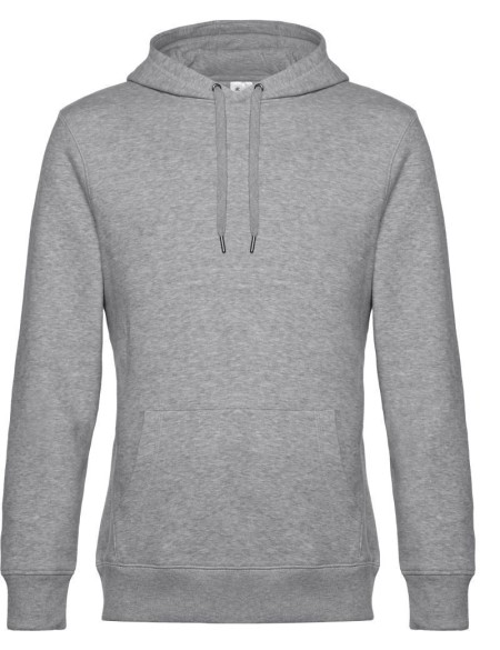 Pánská mikina s kapucí KING Hooded - Heather grey XXL