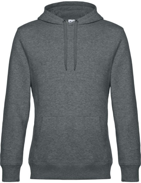 Pánská mikina s kapucí KING Hooded - Heather mid grey XL