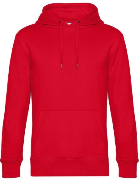Pánská mikina s kapucí KING Hooded - Červená M