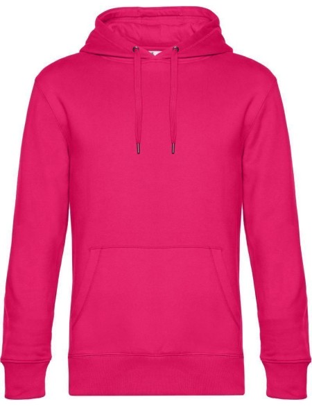 Pánská mikina s kapucí KING Hooded - Magenta pink XXL