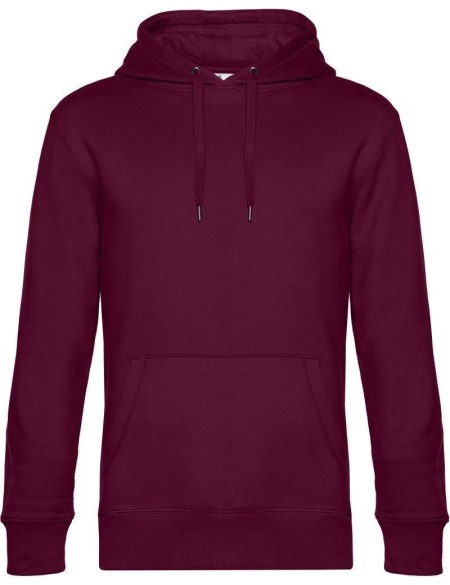 Pánská mikina s kapucí KING Hooded - Dark cherry XL