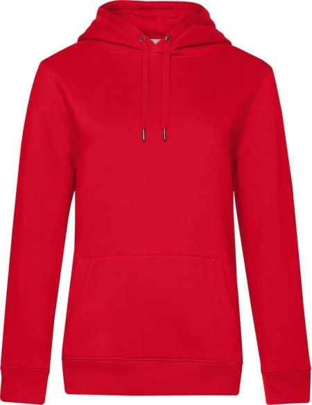 Dámská mikina s kapucí KING Hooded - Červená XS