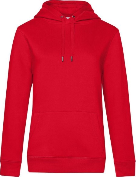 Dámská mikina s kapucí KING Hooded - Červená L