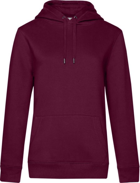 Dámská mikina s kapucí KING Hooded - Dark cherry S
