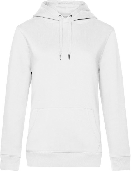 Dámská mikina s kapucí KING Hooded - Bílá XS