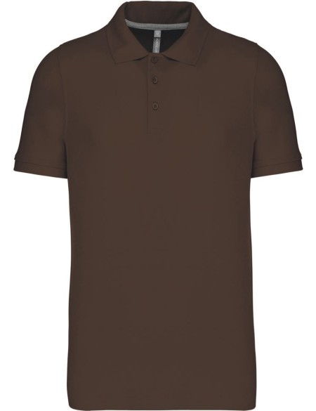 Pánská polokošile Kariban K241 - Chocolate XXL