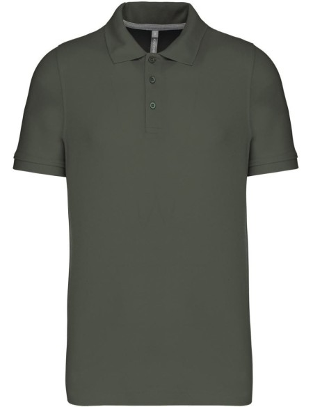 Pánská polokošile Kariban K241 - Dark khaki XL