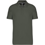 Pánská polokošile Kariban K241 - Dark khaki 3XL