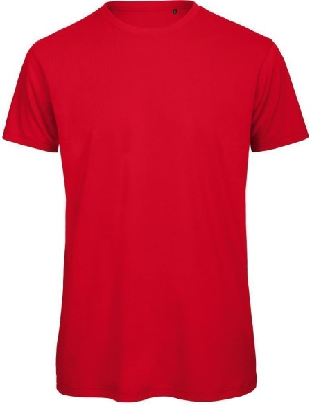 Pánské tričko B+C Inspire T z bio bavny - Červená 3XL