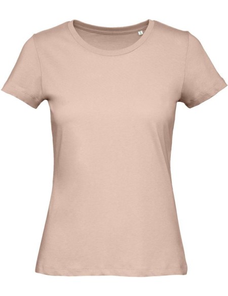 Dámské tričko B+C Inspire T z bio bavlny - Millennial pink XXL
