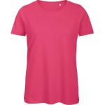 Dámské tričko B+C Inspire T z bio bavlny - Fuchsia M