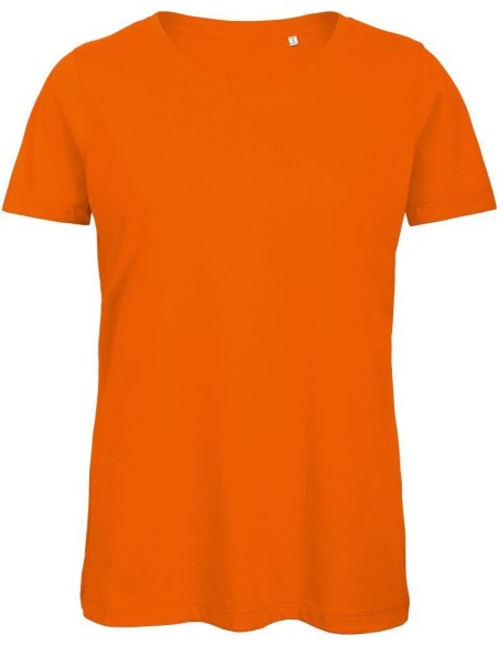 Dámské tričko B+C Inspire T z bio bavlny - Oranžová XS