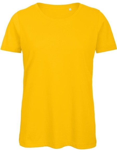 Dámské tričko B+C Inspire T z bio bavlny - Žlutá L