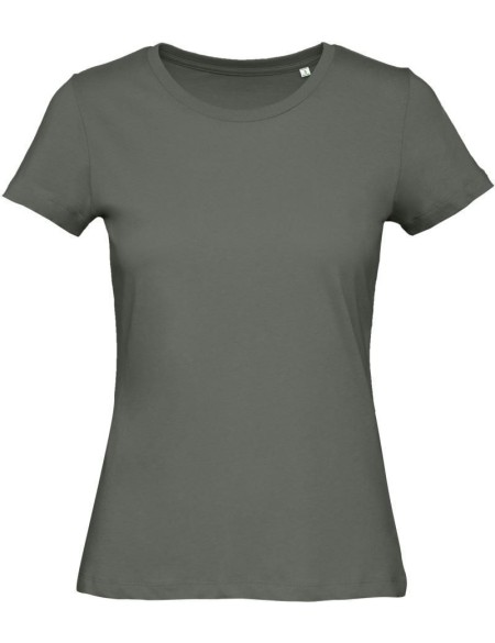 Dámské tričko B+C Inspire T z bio bavlny - Millennial khaki XL