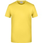 Pánské tričko z bio bavlny James+Nicholson 8008 - Žlutá XL