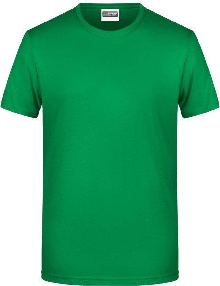 Pánské tričko z bio bavlny James+Nicholson 8008 - Fern green S