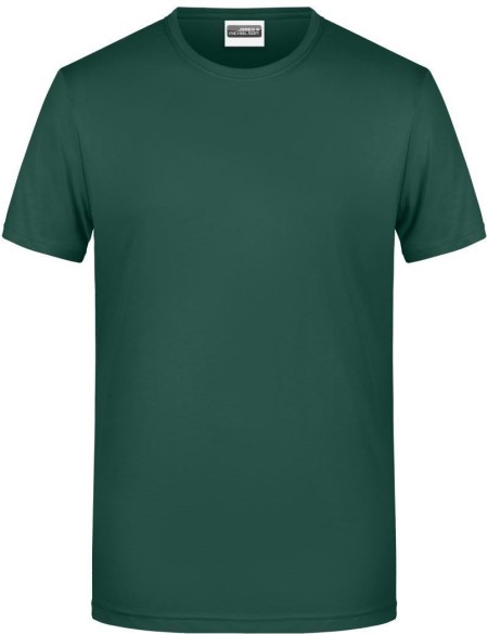Pánské tričko z bio bavlny James+Nicholson 8008 - Dark green XXL