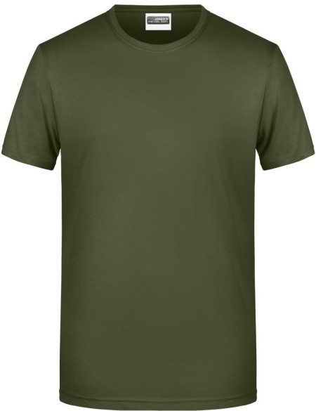 Pánské tričko z bio bavlny James+Nicholson 8008 - Olive M