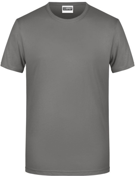 Pánské tričko z bio bavlny James+Nicholson 8008 - Mid grey XL