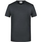 Pánské tričko z bio bavlny James+Nicholson 8008 - Black M
