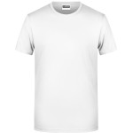Pánské tričko z bio bavlny James+Nicholson 8008 - Bílá 3XL