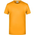 Pánské tričko z bio bavlny James+Nicholson 8008 - Gold yellow L