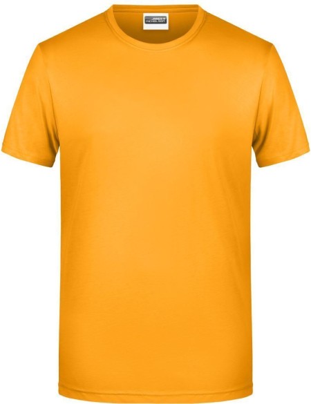 Pánské tričko z bio bavlny James+Nicholson 8008 - Gold yellow L
