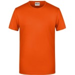 Pánské tričko z bio bavlny James+Nicholson 8008 - Dark orange XXL