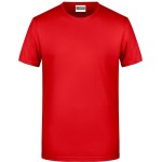 Pánské tričko z bio bavlny James+Nicholson 8008 - Tomato S