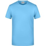 Pánské tričko z bio bavlny James+Nicholson 8008 - Sky blue L