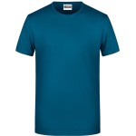 James+Nicholson 8008 Herren-T-Shirt aus Bio-Baumwolle – Petrol 3XL