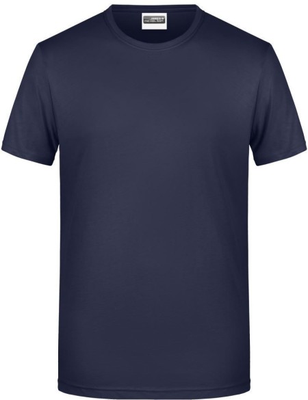 Pánské tričko z bio bavlny James+Nicholson 8008 - Navy 3XL