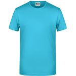 Pánské tričko z bio bavlny James+Nicholson 8008 - Turquoise XXL