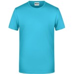 Pánské tričko z bio bavlny James+Nicholson 8008 - Turquoise M