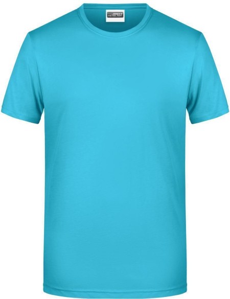 Pánské tričko z bio bavlny James+Nicholson 8008 - Turquoise XXL