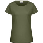 Dámské tričko z bio bavlny James+Nicholson 8007 - Olive S