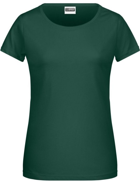Dámské tričko z bio bavlny James+Nicholson 8007 - Dark green XS