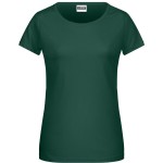 Dámské tričko z bio bavlny James+Nicholson 8007 - Dark green M