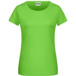Dámské tričko z bio bavlny James+Nicholson 8007 - Lime green XS