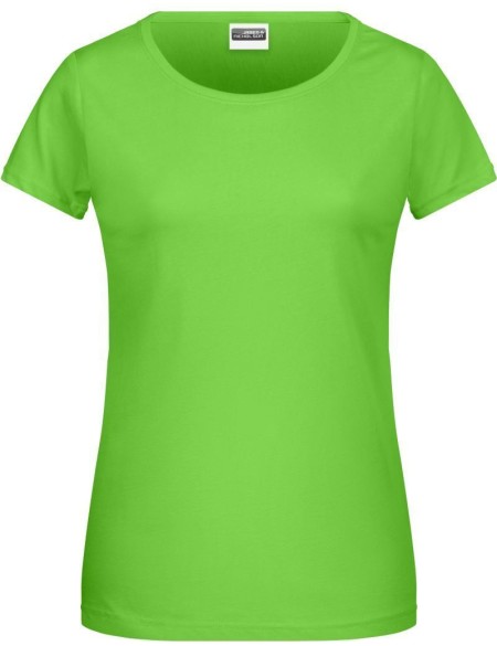 Dámské tričko z bio bavlny James+Nicholson 8007 - Lime green S